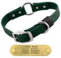 FOREST GREEN BIG DAWG 1 in. Biothane O-Ring Collar