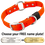 HUNTER ORANGE BIG DAWG 1 in. Biothane O-Ring Collar
