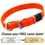 HUNTER ORANGE BIG DAWG 1 in. Biothane D-End Collar