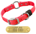 HOT PINK BIG DAWG 1 in. Biothane O-Ring Collar