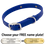 THE little DAWG -- ROYAL BLUE 3/4 in. Biothane Standard Collar