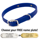 THE little DAWG -- ROYAL BLUE 3/4 in. Biothane Standard Collar