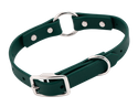 THE little DAWG -- FOREST GREEN 3/4 in. Biothane O-Ring Collar -- 13 in. Neck