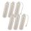 WHITE PAC Posi-Grip Knobby SOFT Plastic Dummy -- 6 Pack
