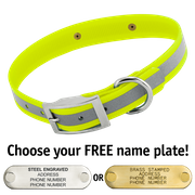  shop YELLOW 1 in. SunGlo Reflective Standard Collar