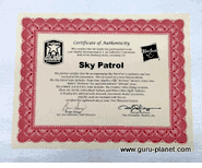 GI JOE 2016 Convention Exclusive Sky Patrol Certificate of Authenticity GI Joe Action Figures & G.I. Vintage Toys at Guru-Planet
