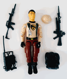 1GI JOE CUSTOM Black Major BM Vintage Style JOE TROOPER Action Figure GI Joe Action Figures & G.I. Vintage Toys at Guru-Planet