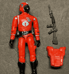 Black Major Custom Cobra Crimson Guard CG Trooper (complete) GI Joe Action Figures & G.I. Vintage Toys at Guru-Planet
