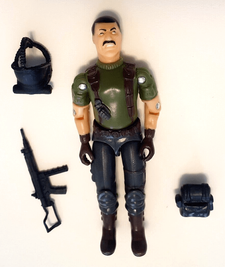 1GI JOE Black Major Custom GREEN SHIRTS MUTT Action Figure (complete) GI Joe Action Figures & G.I. Vintage Toys at Guru-Planet