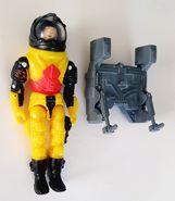 GI JOE CUSTOM Black Major BM Vintage Style COBRA BUGG DRIVER Secto-Viper Deco Action Figure