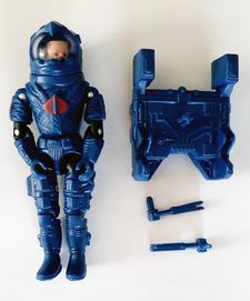 GI JOE CUSTOM Black Major BM Vintage Style COBRA SPACE TROOPER SOLDIER ASTRONAUGHT Action Figure GI Joe Action Figures & G.I. Vintage Toys at Guru-Planet