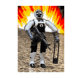 Red Laser Army Cobra Skull Trooper (complete)