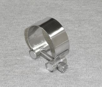 Ducati  125/160cc  Chrome  Muffler  Clamp.  35mm