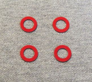 Fiber Petcock Sealing Washers, 10mm OR 12mm Bag of 4