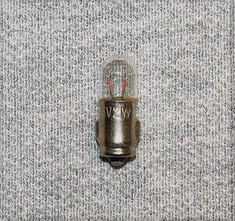 Miniature Bayonet  Bulb, SMITHS  12v 3w