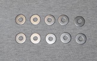 Stainless Steel Large OD Flat Washer, 8mm Bag of 10