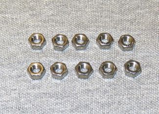 Stainless Steel Hex Nut, 6mm bag of 10