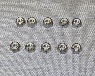 Stainless Steel Nylock Nut, 6mm bag of 10