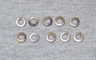 Stainless Steel SplitWasher Nut, 6mm bag of 10