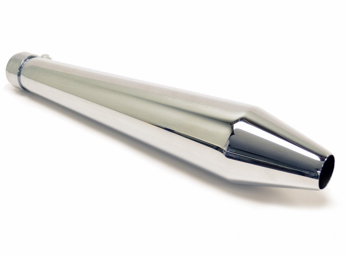 reverse cone muffler