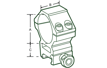 3/8 To 7/8 Dovetail Adapter Rail - Picatinny Weaver Mount For Ruger American 22 & Other Rifles