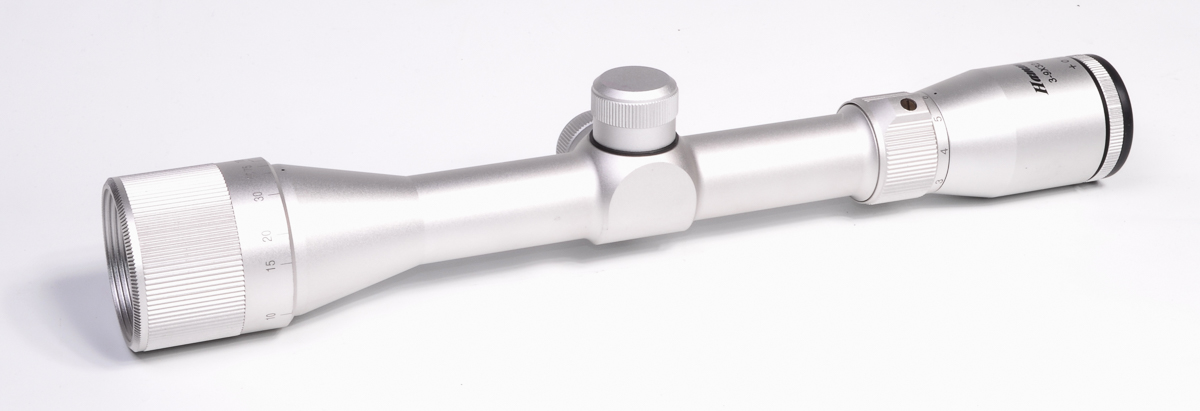 Stainless Silver Rifle Scope 3-9x32 AO Adjustable Objective w/ weaver ...