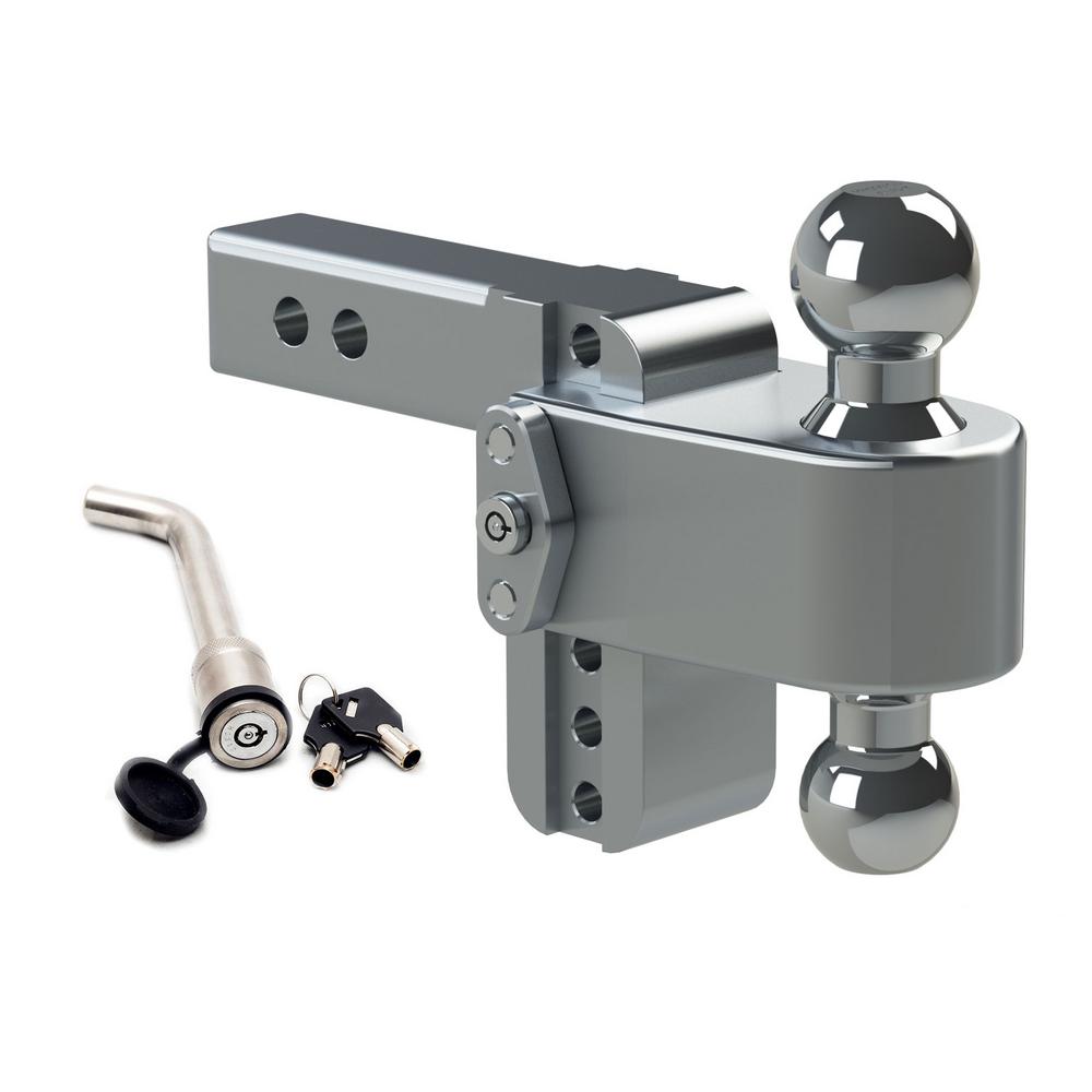 180 Turnover Ball Trailer Hitch Ball Mount w/ Lock by Weigh Safe 180