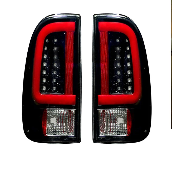 F250 Tail Lights Tinted Tail Lights GRAND ORANGE Tail Lights Assembly Rear Lights Tail Lamp Compatible With Ford F250 F350 F450 F550 Super Duty 2008-2016 Pair Driver And Passenger Side W/o Bulb - Foto 2