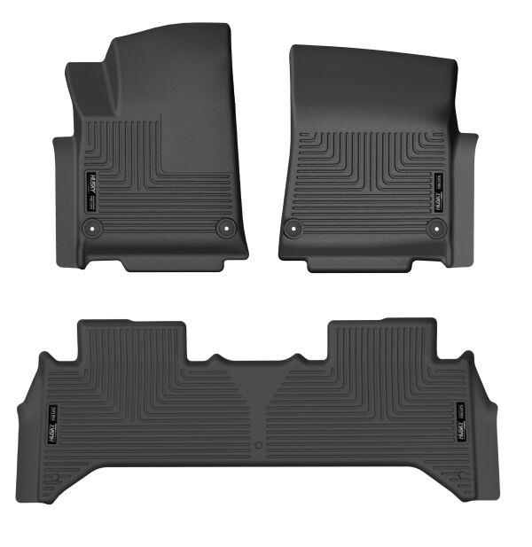 Husky Liners Set Tappetini Personalizzati Per Honda Pilot 2009-2015, Anteriori E Seconda Fila, Nero - 4