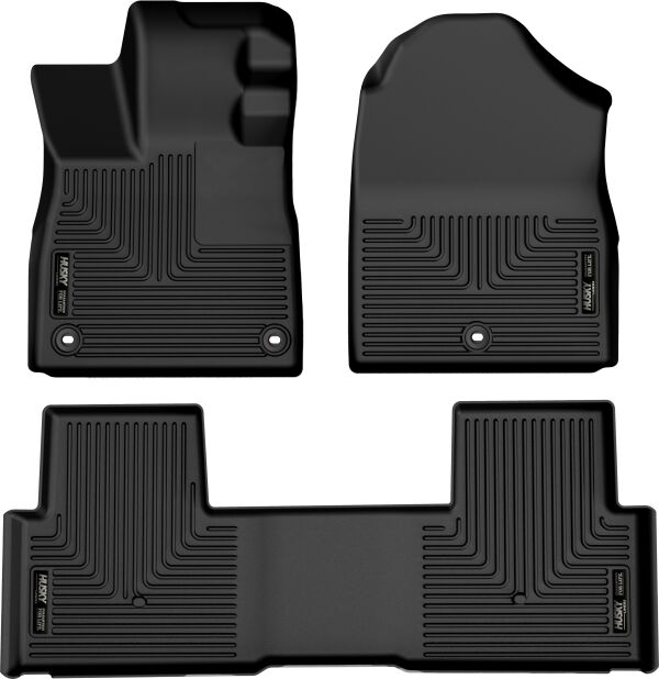 1st & 2nd & 3 Row Floor Mats Liners For 2016-2022 Honda Pilot 8 Passenger Model (No Elite Models - View #6