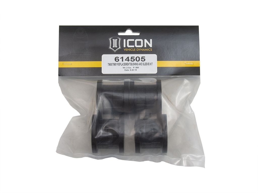 Replacement Bushing + Sleeve Kits for Icon Upper Control Arms by Icon