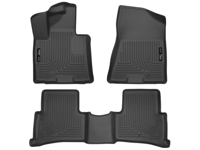 Husky Liners Tappetini Auto Per Kia Sportage 2014-2016 – Anteriori E Seconda Fila, Nero, Antiscivolo