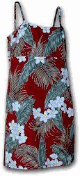 Aloha Dress Royal Palms Spaghetti Maroon (S-L) Aloha Dress Royal Palms Spaghetti Maroon (S-L)