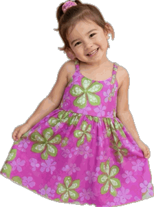 Aloha Hibiscus Toddler Girl Cute Dress 3539Pink