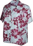 Aloha Shirt Tie Dye Hibiscus Rasberry Aloha Shirt Tie Dye Hibiscus Rasberry