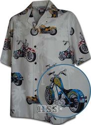 American Bikers Motorcycle Men's Shirt White American Bikers Motorcycle Men's Shirt White