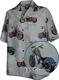 American Bikers Motorcycle Men's Shirt White
