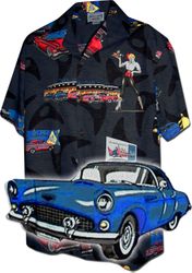 American Graffiti Black Men's Car Shirts American Graffiti Black Men's Car Shirts
