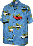 American Vintage Cars Men's Shirt 3882Denim