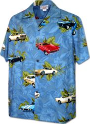 American Vintage Cars Men's Shirt 3882Denim