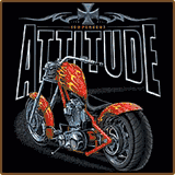 Attitude-Motorcycle Adult Tees