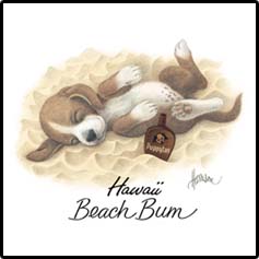 Beach Bum Dog Tee Shirt