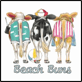 Beach Buns Cows Back Tee