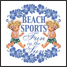 Beach Sports Hula Hawaiian T-Shirts