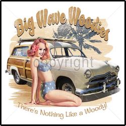 Big Wave Woody's Hawaiian T-Shirt