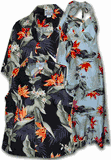 Bird of Paradise Matching Hawaiian Shirts and Dresses