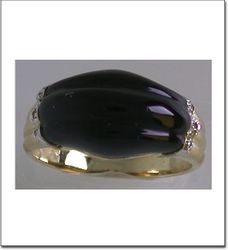 Black Onyx-58 Ring Size 7.5 Black Onyx-58 Ring Size 7.5