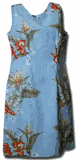 Blooming Orchid Blue Hawaiian Tank Dress (S)