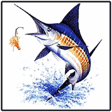 Blue Marlin Tropical T-Shirts