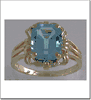 Blue Topaz-1 Ring Size 7.5 Blue Topaz-1 Ring Size 7.5